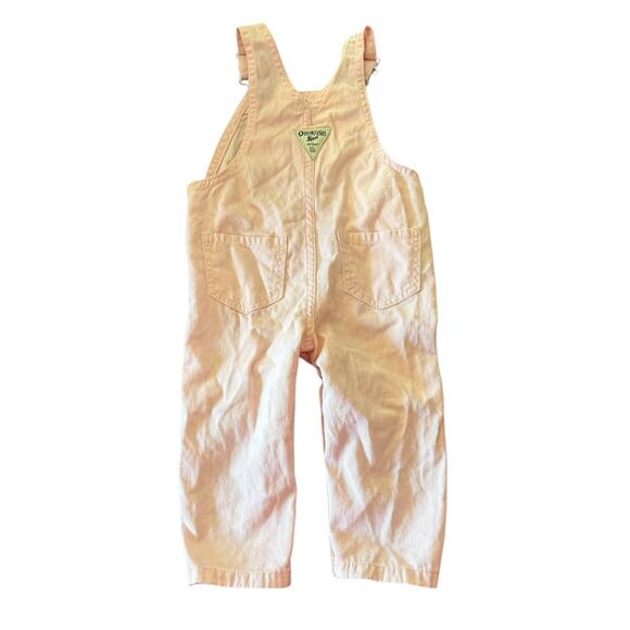 OshKosh B’Gosh 12 Months Baby Girl Light Pink Heart Pocket Overalls Valentines - Picture 1 of 8